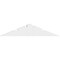 Ekena Millwork Saratoga Architectural Grade PVC Gable Bracket, 60"W x 12 1/2"H x 4"D x 6"F, 5/12 Pitch GBP060X13X0406SAR00 - alternate 2